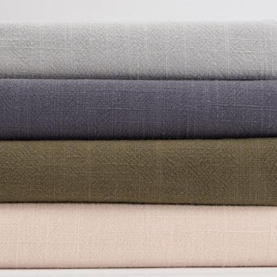 China 12X12 paño fino de lino de la camisa de lino de la tela 180gsm de la mezcla del algodón el 45% del llano el 55% en venta