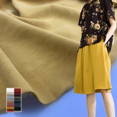 China Smooth 210gsm 80% Polyester 20% Rayon Twill Blend  Fabric Soft for sale