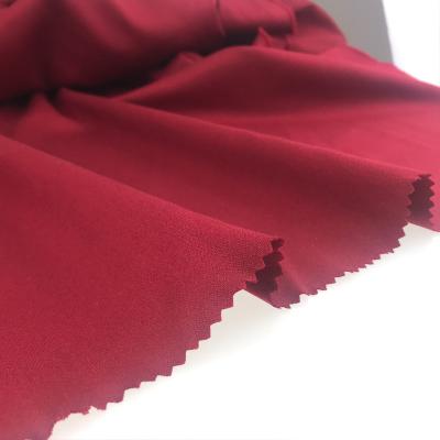 China 208gsm Solid Dyeing Polyester Fabric 77% Polyester 20% Rayon 3 % Spandex for sale