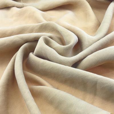China 210gsm Silky Brown 80 rayon 20 polyester Twill fabric In Stock Breathable for sale