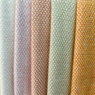 Китай дама Шинель Материал ткани шерстей одежды из твида полиэстера синеля тартана 830gsm продается
