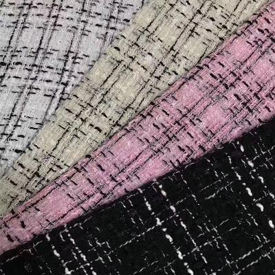 China La raspa de arenque comprueba anchura de la tela el 150cm de las lanas del tweed del estambre del poliéster en venta