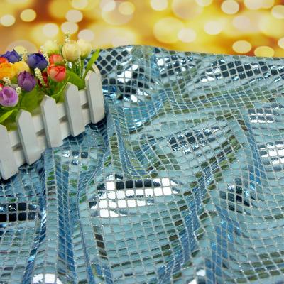 Китай Радужный голографический тяжеловес ширины ткани 112cm Sequin Lurex металлический продается