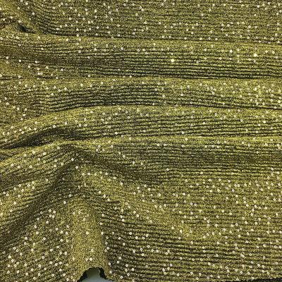 China Classic 147cm Polyester Embroidered Sequin Mesh Fabric For Evening for sale