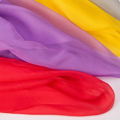 China 5mm 21gsm Solid Color Crepon Silk Crepe Fabric Pure Silk Dress Material for sale