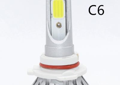 China C6 Auto LED Headlight Bulb 3000K 6000K All In One Fanless Sin Cooler for sale
