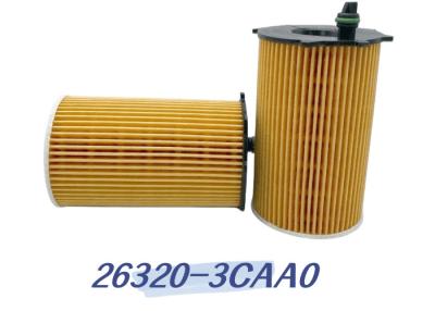 China Piezas del motor de coche de las fibras de 26320-3CAA0 KIA Hyundai Oil Filter Synthetic medias en venta