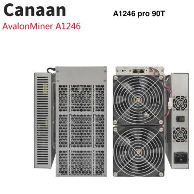 China Asic Blockchain Bitcoin Miner Machine 3420W 90th/S Canaan Avalon A1246 Pro for sale