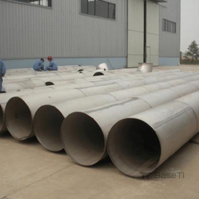 China Tubos de tubo de titânio soldados de grande porte industriais para trocadores de calor de tubos de energia nuclear à venda