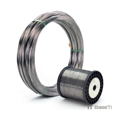 China 0.8 mm alambre de soldadura de titanio puro 1.0 mm 1.2 mm alambre de titanio en espiral en venta