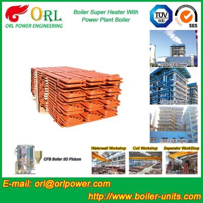 China Power Plant Boiler Super Heater Coils Once Through 1000 Tons for sale
