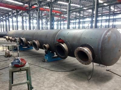 China SA516GR70 Steel Boiler Mud Drum / Steam Drum With Excellent Performance for sale