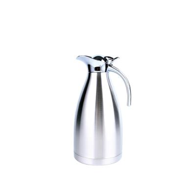 China Stainless Steel Viable Vacuum Wall Promotion Gift Double Wall Maker Flask Thermal Coffee Pot With Side Handle for sale