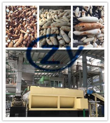 China Multifunction Cassava Tapioca Roots Washing Machinery 20t / H Stainless Steel for sale