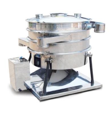 China Ultrasonic Cassava Dry Starch Sieve Machine Vibration Screen Double Layer 100mesh SS304 for sale