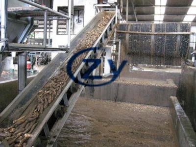 China Stainless Steel Cassava Starch Processing Machine / Cassava Washing Machinery for sale