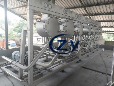 China PLC SS304 Sweet Potato Starch Machine Silvery White Color for sale