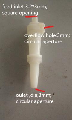 China Industry Starch Machinery Spare Parts White Rubber Cyclone 10mm Or  15mm for sale