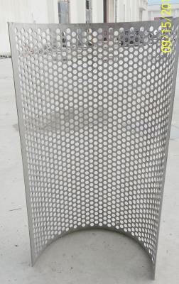 China Stainless Steel 304 	Starch Filtration Screen Rasper Hammer Mill Screen/round hole galvanized perforated metal sheet for sale