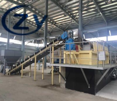 China Water Cassava Peeling Vegetable Washing Machine 18.5kw Rotary Drum Type for sale