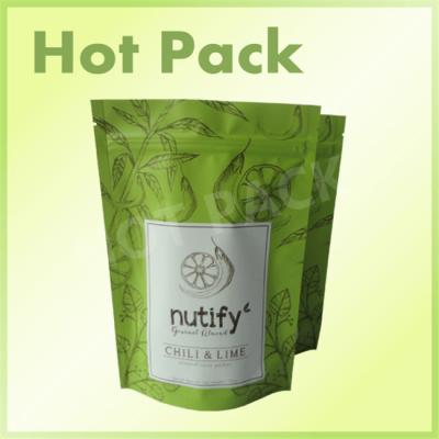 China Stand Up Zipper Plastic Packaging Pouch For Organic Nutify Coconut/ Chili / Lime for sale