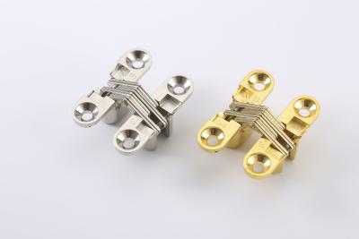 China 180 Degree SOSS Heavy Duty Invisible Hinge Stainless Steel Satin Nickel Treated for sale