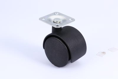 China Office Rustproof Cart Caster Wheels , Thickened Nylon Plastic Pulley Wheels for sale