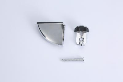 China Zinc Alloy Practical Glass Shelf Clips Rustproof Multi Function for sale