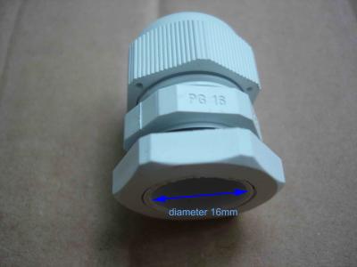 China Waterproof Fiber Optic Accessories PG Nylon Fiber Optic Cable Gland Diameter 16mm for sale