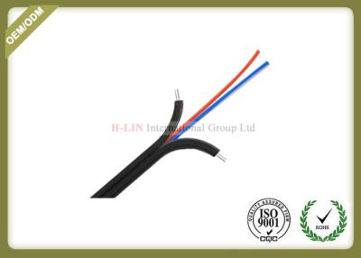 China LSZH 2core  G657 Bow type FTTH fiber cable with PVC or LSZH jacket for sale