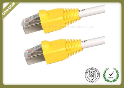 China AMP Cat6 STP / FTP Network Patch Cord Solid Bare Copper 4 Pairs With RJ45 Plug for sale