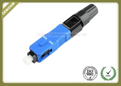China Professional Fiber Optic Accessories SC UPC SM MM Fiber Fast Connector 52~55mm Length for sale