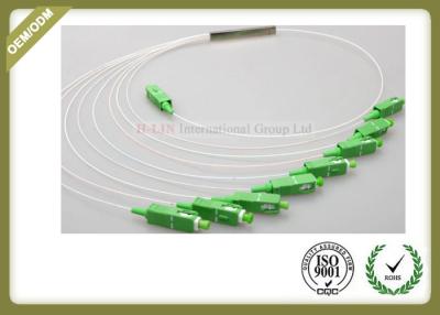 China Mini longitud de onda de acero del divisor 1x8 1260-1650nm de la fibra óptica del Plc del tubo en venta
