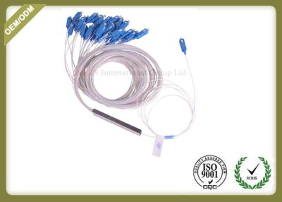 中国 鋼鉄管の繊維光学のディバイダー、PLCの光学ディバイダーG657A繊維1 - 2meter長さ 販売のため