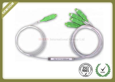 China Confiança alta 0.9mm do divisor de aço inoxidável da fibra ótica do tubo com o conector do SC/APC à venda