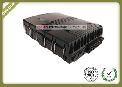 China Black ABS Fiber Optic Termination Box Support Both Mechanical And Fusion Splicing for sale