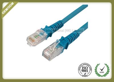 China Exquisite Fashion Flat Cat5e Ethernet Patch Cable With Blue Special Connector for sale