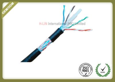 China 8 Conductors Network Fiber Cable , Cat6 SFTP Cable With 0.58mm Diameter Pass Fluke Test for sale