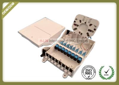 China IP65 Grade Fiber Optic Termination Box Waterproof 8core For 1 * 4 / 1 * 8 Splitter ABS material for sale