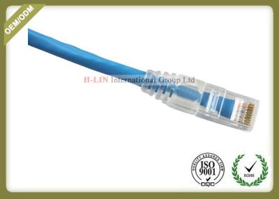China CAT6 UTP COMMSCOPE Network Patch Cord RJ45 Plug With Blue Jacket Custom Length for sale