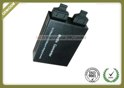 China 10 / 100M MM - SM Fiber Optic Media Converter 30mm * 112mm * 141mm Dimension for sale