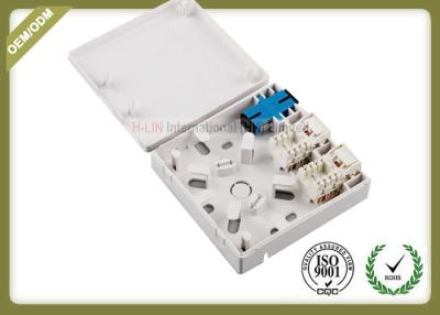 China Multi Functional Fiber Optic Faceplate 2 RJ45 Port ABS Material With Wire Winder for sale