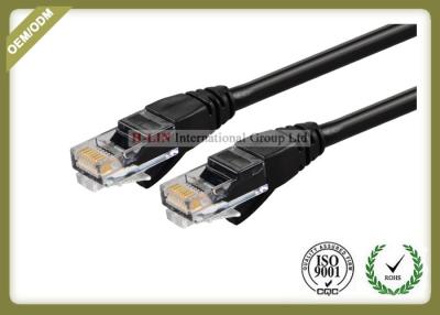 China Cat6 UTP Outdoor Network Patch Cord Cable Custom Length With RJ45 Plug Copper Conductor for sale