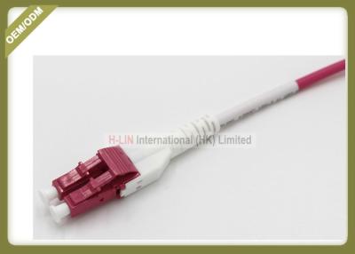 China 10G OM4 Duplex Fiber Patch Cord Uniboot Type For Local Area Network for sale