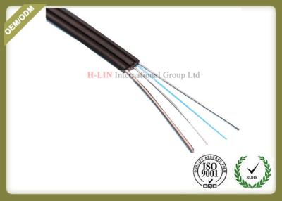 China Singlemode FTTH Fiber Optic Cable Metal Strength Member For High Speed Optical Routes for sale