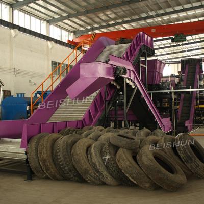 China Automatic Waste Tyre Recycling Machine SGS Rubber Recycling Machine for sale