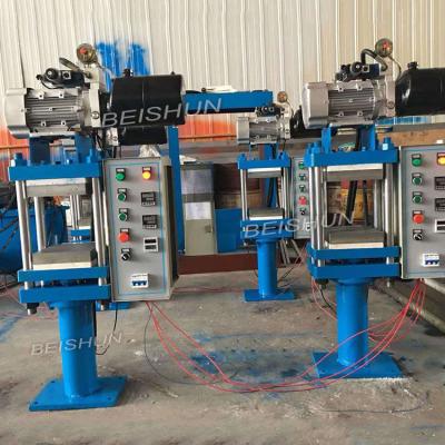 China Máquina de fabricação de borracha tipo coluna PLC Máquina de prensa de vulcanização de borracha de laboratório à venda