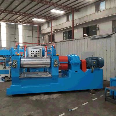 China Mixing Mill Machine for Rubber Processing with Cast Iron Roller Structure for sale
