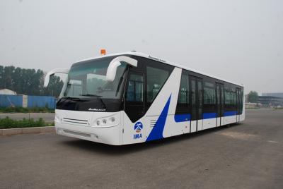 China White / Red / Yellow Airport Passenger Bus , 4 Stroke Diesel Engine Bus for sale