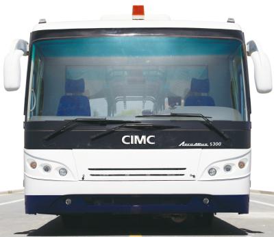 China Professional 102 Passenger 200 Liter Airport Passenger Bus With PPG Painting for sale